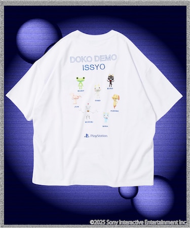 PlayStation BACK PRINT CREW NECK TEE / DOKO DEMO  ISSYO【限定展開】