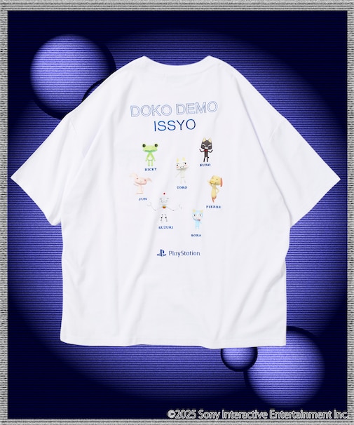 PlayStation BACK PRINT CREW NECK TEE / DOKO DEMO  ISSYO【限定展開】