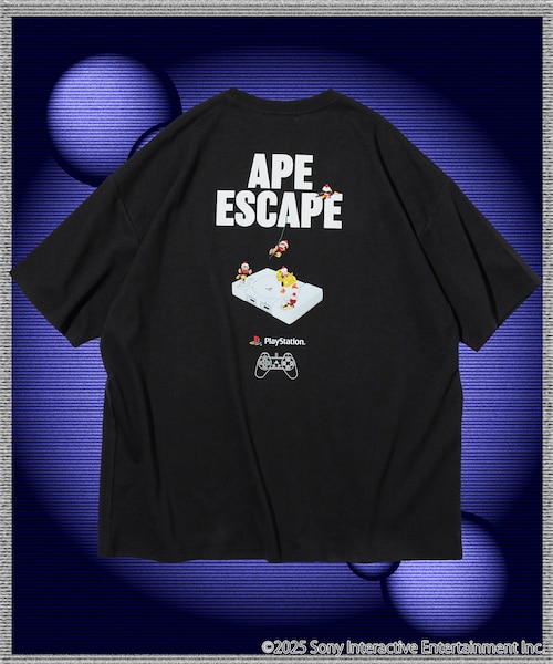 PlayStation BACK PRINT CREW NECK TEE / APE ESCAPE【限定展開