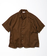 Belgium Linen Open Collar Shirt 1.1