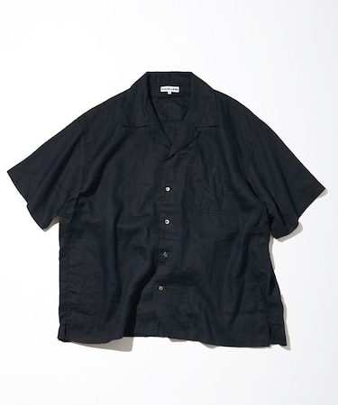 Belgium Linen Open Collar Shirt 1.1