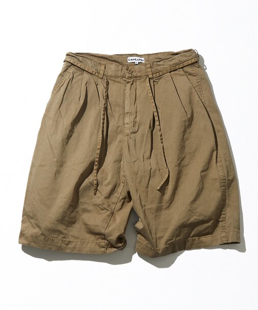 Extra Long Staple Organic Cotton 2 Tuck Chino Shorts