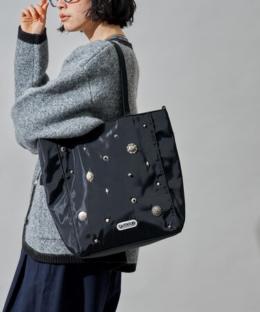 別注 2WAY コンチョトートバッグ/A4サイズトートバッグ/ノートPC収納可能