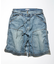French Linen Denim Painter Shorts