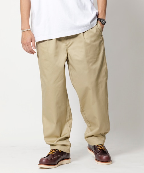 リラックスフィット ツイル イージーパンツ