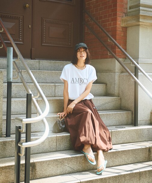 別注 フレンチスリーブTシャツ スカートセットアップ