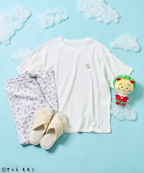 COJI-COJI 半袖ルームウェアセット/パジャマセット