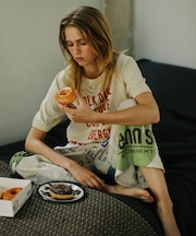 フロッキーロゴ 半袖フットボールTシャツ
