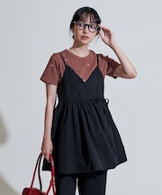 レースギャザーカシュクールチュニック＜セットアップ対応＞