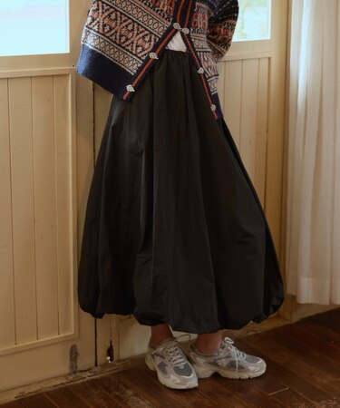 ＜形状記憶素材＞ボリューム バルーンスカート