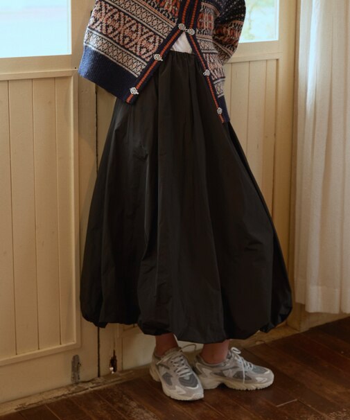 ＜形状記憶素材＞ボリューム バルーンスカート