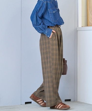 スラックス イージーパンツ