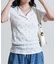 リボン柄 針抜きフライス ヘンリーネックTシャツ
