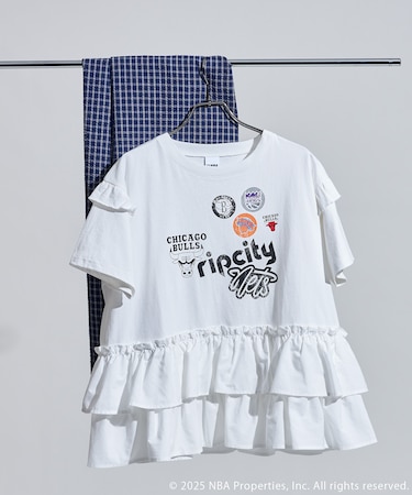NBA プリント ドッキング チュニックTシャツ