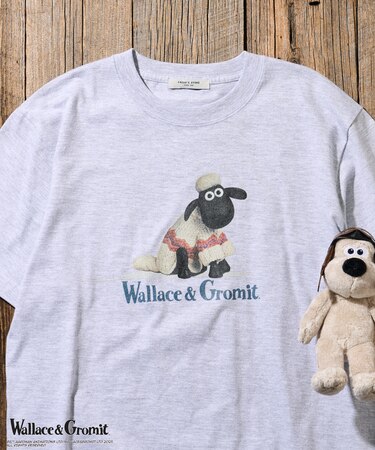 「Wallace ＆ Gromit」 Shaun Tシャツ