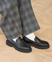 晴雨兼用 チャンキーローファー/厚底ローファー