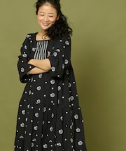 ラメ 刺繍 Moon & Star ワンピース