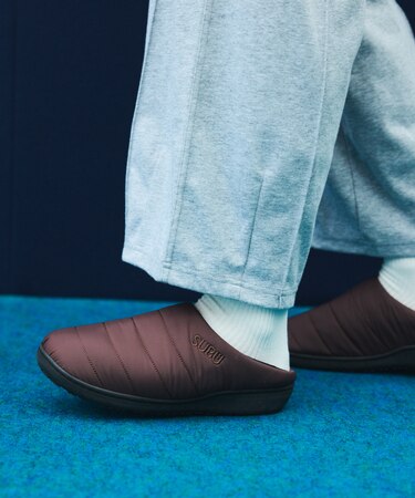SUBU Permanent Collection 2025 ORIGINALS F-LINE パーマネント ウィンター サンダル モックシューズ