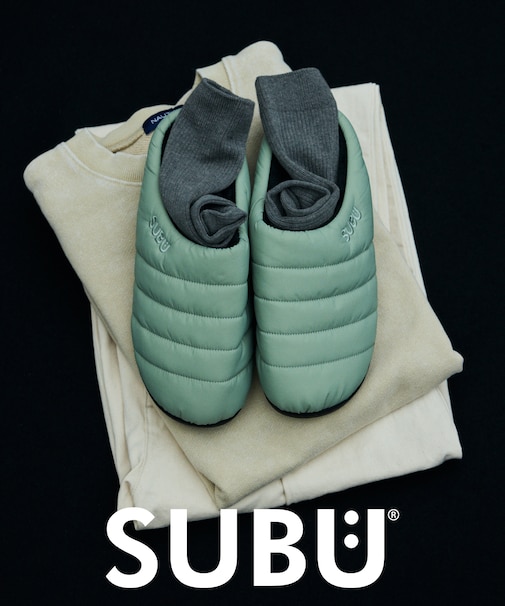 SUBU Permanent Collection 2025 ORIGINALS F-LINE パーマネント ウィンター サンダル モックシューズ