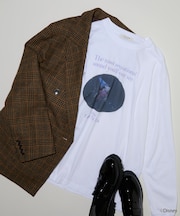 【DISNEY FANTASIA】 箔フロントプリント 長袖Tシャツ