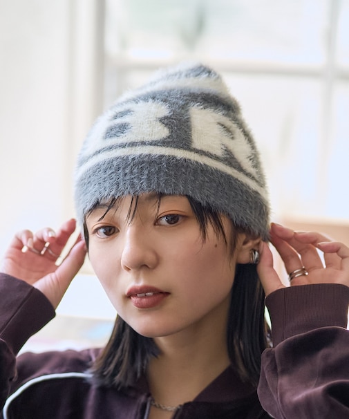 別注 モヘアロゴビーニー