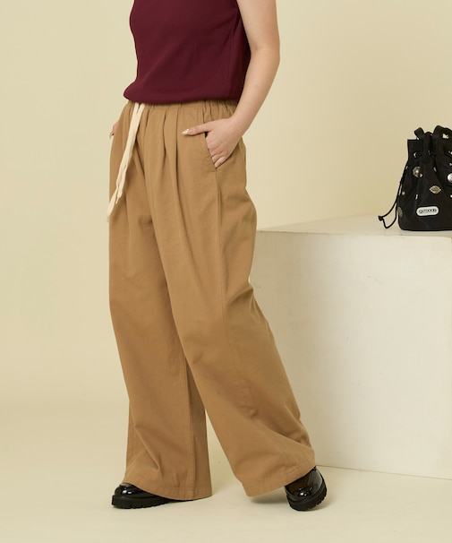 ウォッシュ加工 イージーチノパンツ