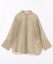 シャイニー シアーワッシャーシャツ