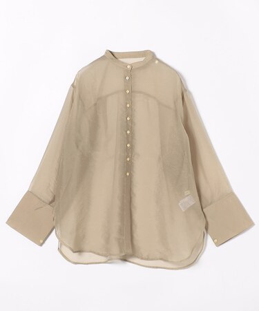 シャイニー シアーワッシャーシャツ