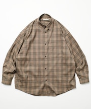 Relax Fit リラックスフィット ウールライク レギュラーカラーシャツ 【限定展開】