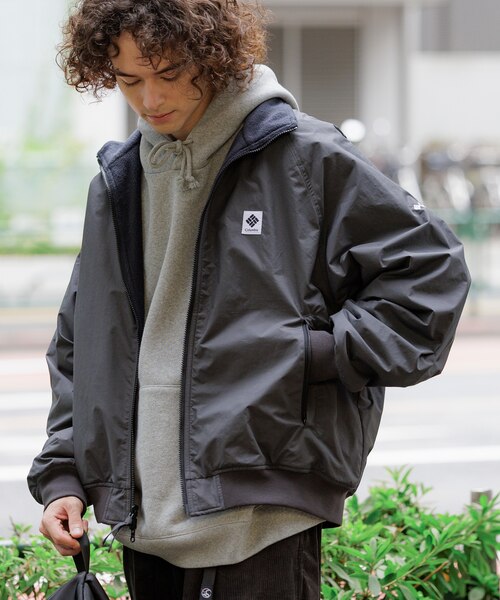 Columbia×FREAK’S STORE リバーシブルブルゾン Columbia×FREAK'S STORE 別注 インペリアルパーク ナイロン