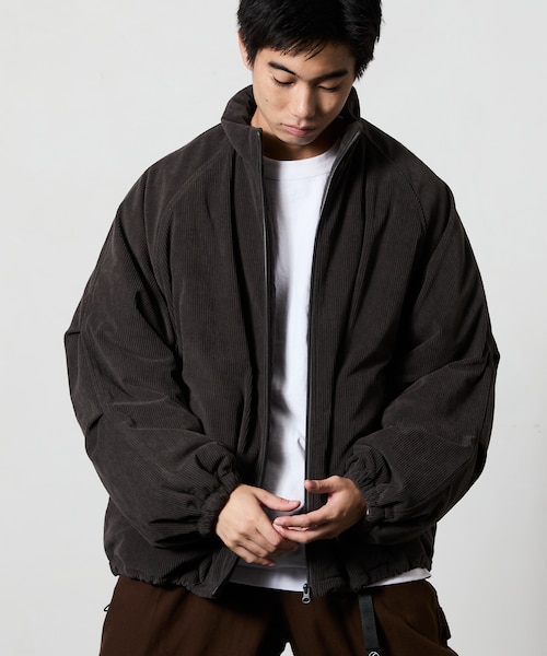 リラックスフィット コーデュロイ 中綿スタンドブルゾン 【限定展開