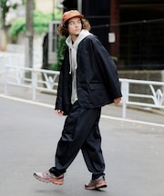 Relax Fit リラックスフィット ツイル セットアップ / テーラードジャケット / ワイドパンツ 【限定展開】