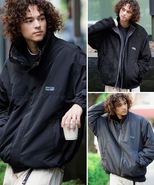 リバーシブルライナーセット 4way スタンドカラー ブルゾン / ナイロン