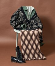 ペイズリーニットカーディガン