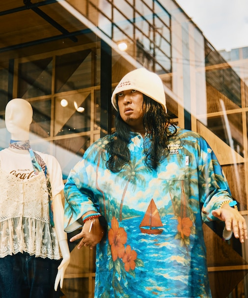 別注 KANNAIGI × サウナ田ヒロユキ 裏毛 館内着セットアップ ナップサック付き