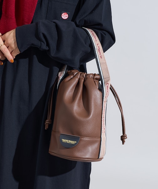 別注 レザレット ジャガードテープ 巾着バッグ　限定展開