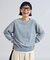 マシーンウォッシャブル ウールブレンド クルーネックニット