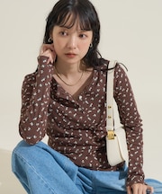 花柄針抜き フライスヘンリー ロンT