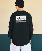 別注 刺繍 ECO HYBRID LOGO LS TEE 別注エコハイブリッド ルーズフィット ロングスリーブ 刺繍Tシャツ