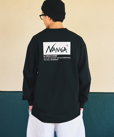 別注 刺繍 ECO HYBRID LOGO LS TEE 別注エコハイブリッド ルーズフィット ロングスリーブ 刺繍Tシャツ