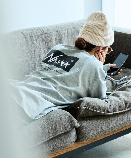 別注 刺繍 ECO HYBRID LOGO LS TEE 別注エコハイブリッド ルーズ