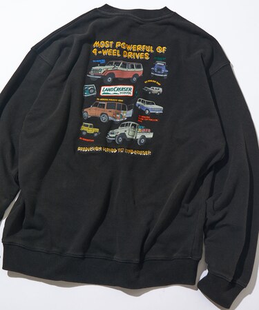 ランクル ワッペンデザイン クルーネックスウェット