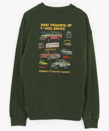 ランクル ワッペンデザイン クルーネックスウェット