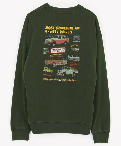 ランクル ワッペンデザイン クルーネックスウェット