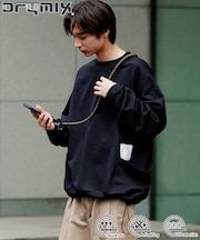 Drymix(R)/ドライミックス リラックスフィット サイドポケット クルーネック スウェット 【限定展開】