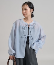 パフ リボン 2WAYブラウス　限定展開