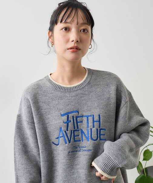 配色ロゴ刺繍ニット 限定展開