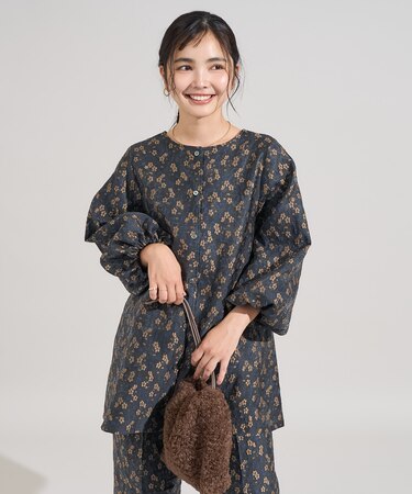 クロッケフラワージャガード 2way ミニフレアワンピース