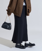 リブニット マーメイドスカート