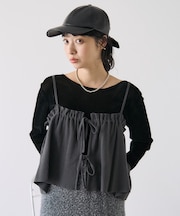 【セットアイテム】ワッフル ロンT ビスチェセット